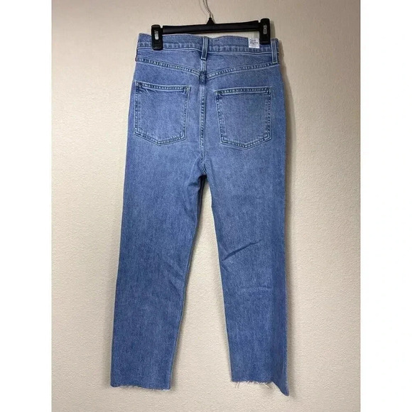 Frank & Eileen Monaghan Jeans High Rise Button Fly Raw Hem Womens Size 28 - Picture 4 of 12